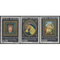 Perú A- 214/16 1967 Santa Rosa de Lima Patrona delas Américas MNH Perú A- 214/16 1967 Santa Rosa de Lima Patrona delas Américas MNH