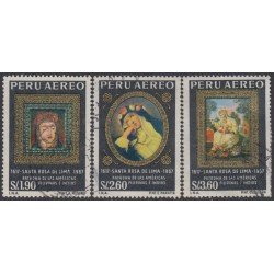 Perú A- 214/16 1967 Santa Rosa de Lima Patrona delas Américas Usado Perú A- 214/16 1967 Santa Rosa de Lima Patrona delas Américas Usado