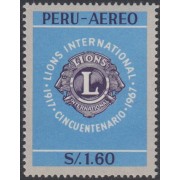 Perú A- 218 1967 Cincuentenario de de Lions International MNH