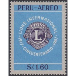 Perú A- 218 1967 Cincuentenario de de Lions International MNH Perú A- 218 1967 Cincuentenario de de Lions International MNH