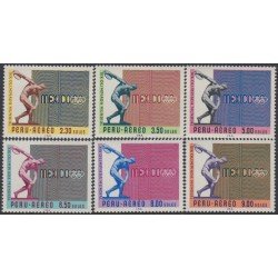 Perú A- 227/32 1969 XIX Juegos olímpicos México MH Perú A- 227/32 1969 XIX Juegos olímpicos México MH