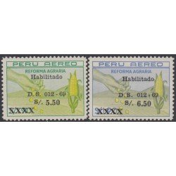 Perú A- 234/35 1969 Reforma Agraria MNH Perú A- 234/35 1969 Reforma Agraria MNH