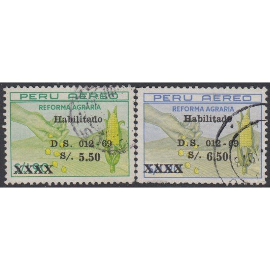 Perú A- 234/35 1969 Reforma Agraria Usado Perú A- 234/35 1969 Reforma Agraria Usado
