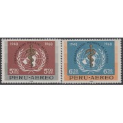 Perú A- 245/46 1969 Organización Mundial de la Salud MNH