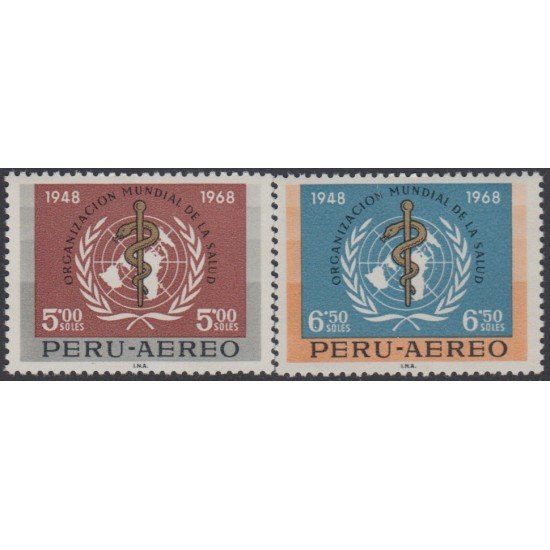 Perú A- 245/46 1969 Organización Mundial de la Salud MNH