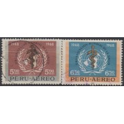 Perú A- 245/46 1969 Organización Mundial de la Salud Usado