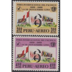 Perú A- 253/54 1969 Feria Internacional del Pacífico MH Perú A- 253/54 1969 Feria Internacional del Pacífico MH