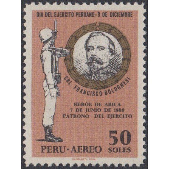 Perú A- 255 1969 Coronel Francisco Bolognesi MNH