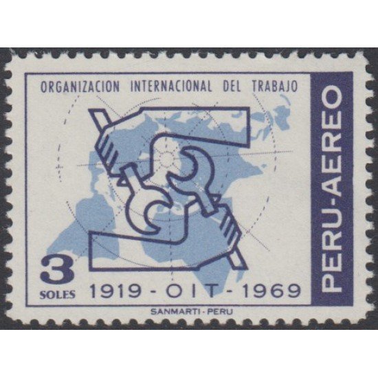Perú A- 259 1970 Organización internacional del trabajo MH Perú A- 259 1970 Organización internacional del trabajo MH