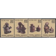 Perú A- 260/63 1970 Arte peruano Cultura vicus MNH