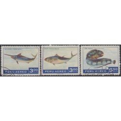 Perú A- 264/66 1970 Diversos peces Fish Usado Perú A- 264/66 1970 Diversos peces Fish Usado