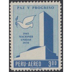 Perú A- 271 1970 Naciones Unidas ONU MNH Perú A- 271 1970 Naciones Unidas ONU MNH
