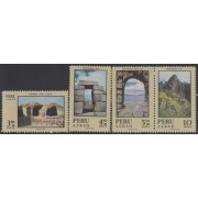 Perú A- 273/276 1970 Turismo Machu - Pichu Chan - chan Cuzco MNH