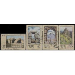 Perú A- 273/276 1970 Turismo Machu - Pichu Chan - chan Cuzco Usado Perú A- 273/276 1970 Turismo Machu - Pichu Chan - chan Cuzco Usado