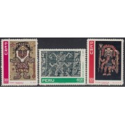 Perú A- 285/87 1971 Tapices Pre - Incas MNH
