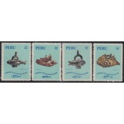 Perú A- 291/94 1971 Arte de la pesca peces fish MNH