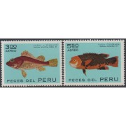 Perú A- 312/13 1972 150 Peces del Perú Fish MH