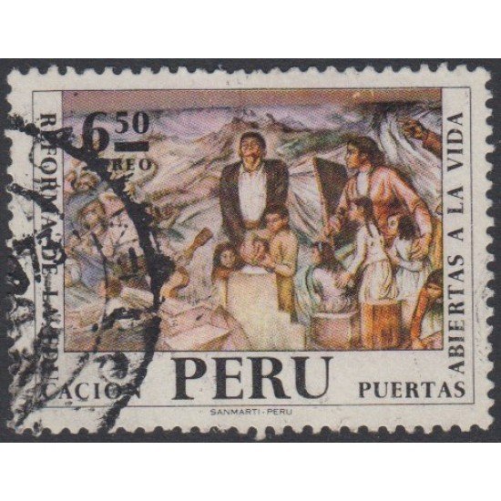 Perú A- 314 1972 Reforma de la Educación Usado Perú A- 314 1972 Reforma de la Educación Usado