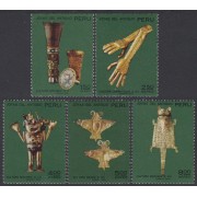Perú A- 335/39 1973 Cultura Nazca Mochica Lambayaque Joyas antiguas MH