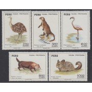 Perú A- 351/55 1973 Primer festival mundial del Basketball MNH