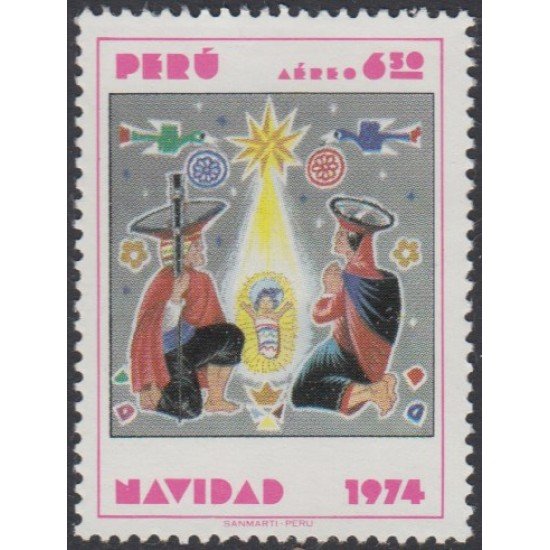 Perú A- 392 1974 Navidad MNH Perú A- 392 1974 Navidad MNH
