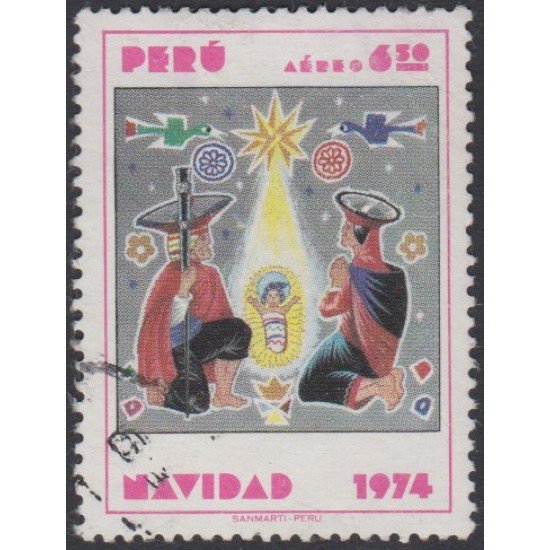 Perú A- 392 1974 Navidad Usado Perú A- 392 1974 Navidad Usado