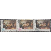 Perú A- 393/95 1974 150 Años de la victoria de Sucre Junin Ayacucho Usado