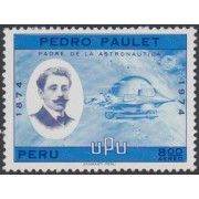 Perú A- 396 1974 Pedro Paulet Padre de la astronáutica MH