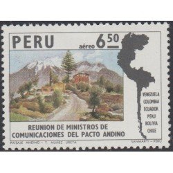 Perú A- 401 1975 Reunión de Ministros de comunicaciones del pacto andino MH Perú A- 401 1975 Reunión de Ministros de comunicaciones del pacto andino MH