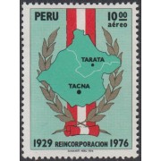 Perú A- 422 1976 47 Años de la reintegración de la provincia de Tacna MNH