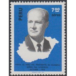 Perú A- 425 1976 Presidente de Hungría Pal Losonczi MNH Perú A- 425 1976 Presidente de Hungría Pal Losonczi MNH