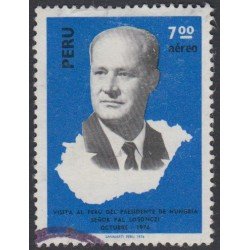 Perú A- 425 1976 Presidente de Hungría Pal Losonczi Usado Perú A- 425 1976 Presidente de Hungría Pal Losonczi Usado