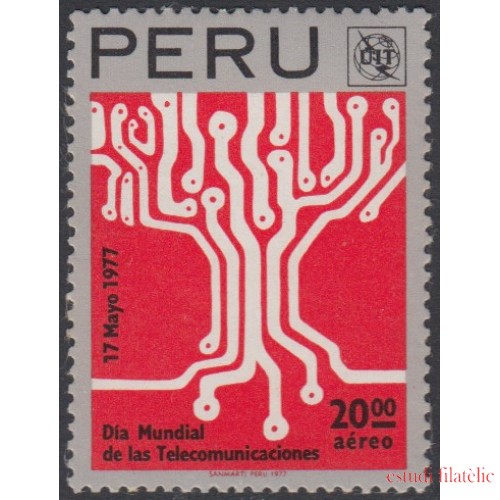 Perú A- 440 1977 Día mundial de las telecomunicaciones MNH