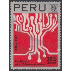 Perú A- 440 1977 Día mundial de las telecomunicaciones Usado Perú A- 440 1977 Día mundial de las telecomunicaciones Usado