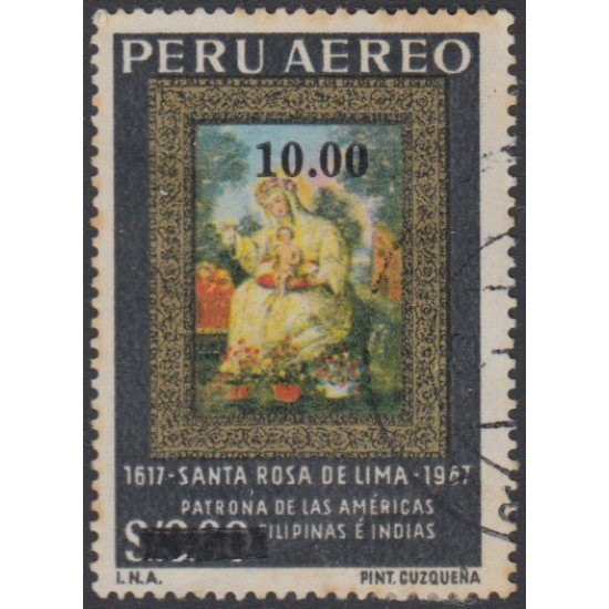 Perú A- 442 1977 Santa Rosa de Lima Patrona de las Américas Usado Perú A- 442 1977 Santa Rosa de Lima Patrona de las Américas Usado