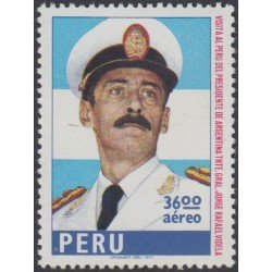 Perú A- 448 1977 Visita del Presidente argentino MNH Perú A- 448 1977 Visita del Presidente argentino MNH