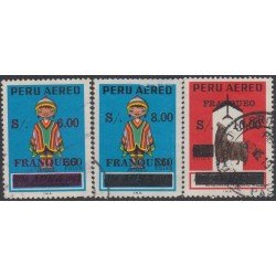 Perú A- 450/52 1977 Timbres aéreos Antarqui Alpaca Usado Perú A- 450/52 1977 Timbres aéreos Antarqui Alpaca Usado