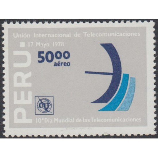 Perú A- 459 1978 Unión Internacional de Telecomunicaciones MNH Perú A- 459 1978 Unión Internacional de Telecomunicaciones MNH