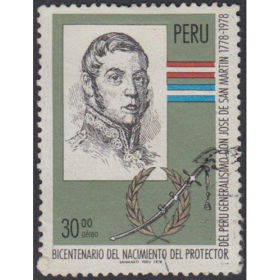 Perú A- 460 1978 Generalísimo Don José de San Martín Usado Perú A- 460 1978 Generalísimo Don José de San Martín Usado