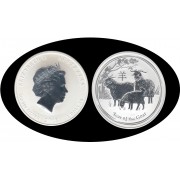 Australia 1 onza 2015 Año de la cabra Year of the Goat Plata