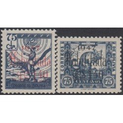 Bolivia 283/84 1947 Serie Antigua Timbres postales de 1938/39 MNH Bolivia 283/84 1947 Serie Antigua Timbres postales de 1938/39 MNH