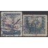 Bolivia 283/84 1947 Serie Antigua Timbres postales de 1938/39 Usado