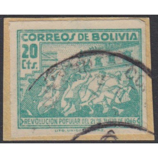 Bolivia 285a 1947 Revolución popular del 21 de julio de 1946 Sin Dentar Usado Bolivia 285a 1947 Revolución popular del 21 de julio de 1946 Sin Dentar Usado