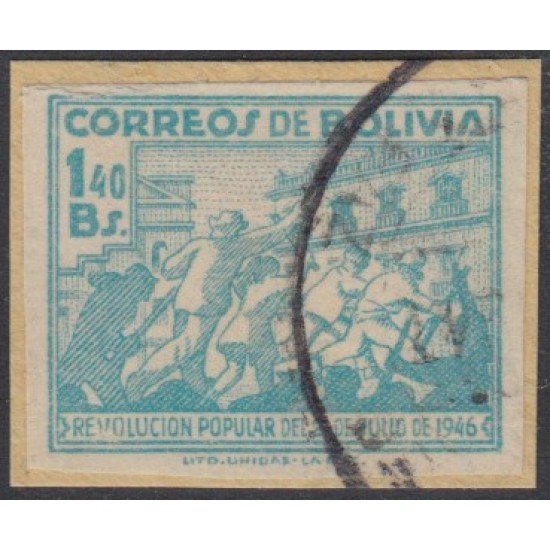 Bolivia 287a 1947 Revolución popular del 21 de julio de 1946 Sin Dentar Usado Bolivia 287a 1947 Revolución popular del 21 de julio de 1946 Sin Dentar Usado
