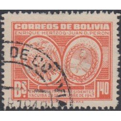 Bolivia 291 1947 Enrique Huerzog Juan D. Perón Usado Bolivia 291 1947 Enrique Huerzog Juan D. Perón Usado