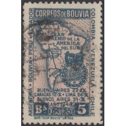 Bolivia 297 1948 Gran Premio de la América del Sur Usado Bolivia 297 1948 Gran Premio de la América del Sur Usado