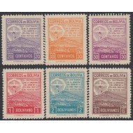 Bolivia 300/05 1950 IV Centenario de la aparición del señor de la Vera Cruz MNH