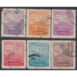 Bolivia 300/05 1950 IV Centenario de la aparición del señor de la Vera Cruz Usado Bolivia 300/05 1950 IV Centenario de la aparición del señor de la Vera Cruz Usado