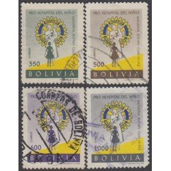 Bolivia 396/99 1960 Iniciativa Rotary Club La Paz Usado Bolivia 396/99 1960 Iniciativa Rotary Club La Paz Usado