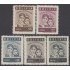 Bolivia 421/25 1962 Ayuda a los refugiados MNH